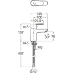 Roca A5A324FC00 Victoria Plus 面盆龍頭